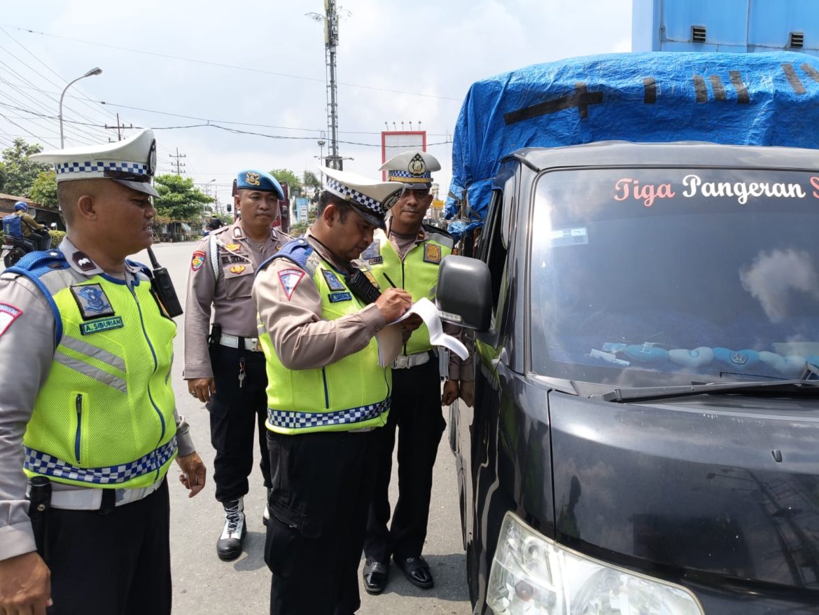 Hari Terakhir Ops Keselamatan, Polres Tebing Tinggi Tindak 40 Pelanggar Lalulintas