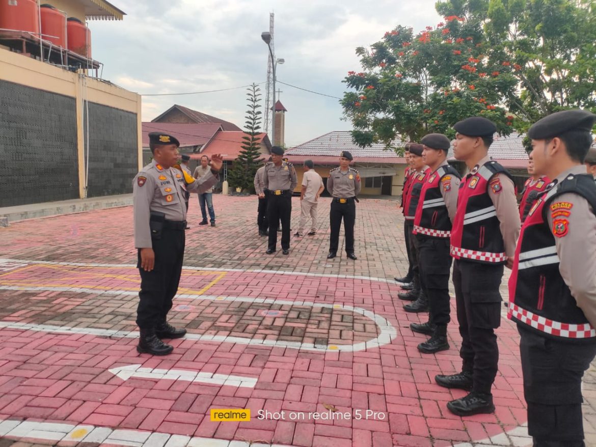 Kasat Samapta Polres Batu Bara Beri Arahan Disiplin Kepada Personil