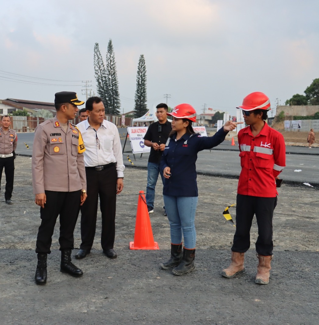 Kapolres Tebing Tinggi Cek Kesiapan Pengamanan Arus Mudik Lebaran