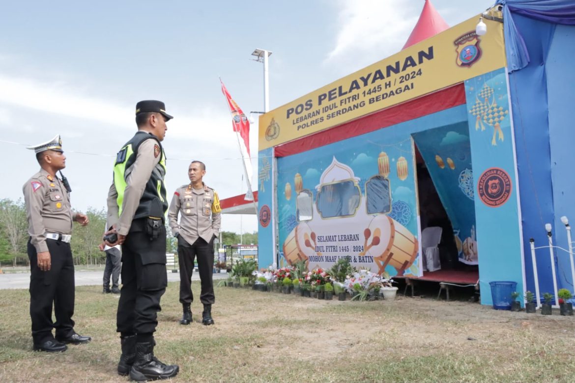 Jelang Idul Fitri 1445 H, Kapolres Sergai Cek Kesiapan Pos Pam Dan Pos Yan