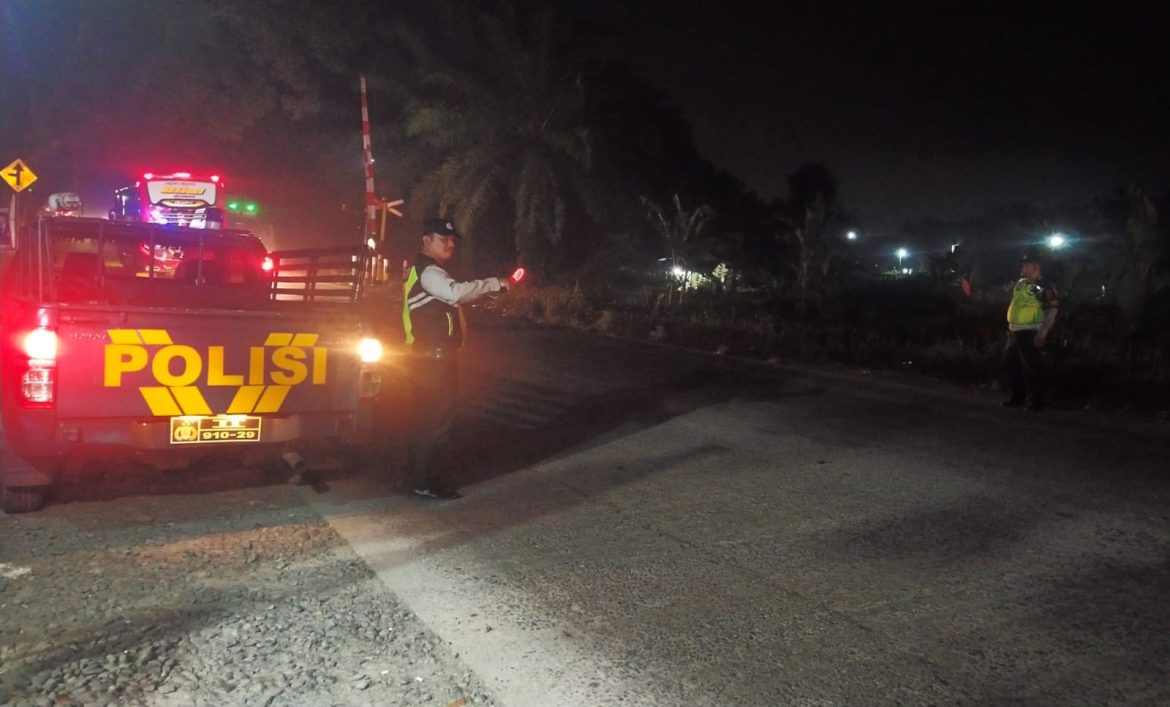 Polsek Padang Hulu Gelar Patroli Blue Light, Pastikan Keamanan Jelang Lebaran