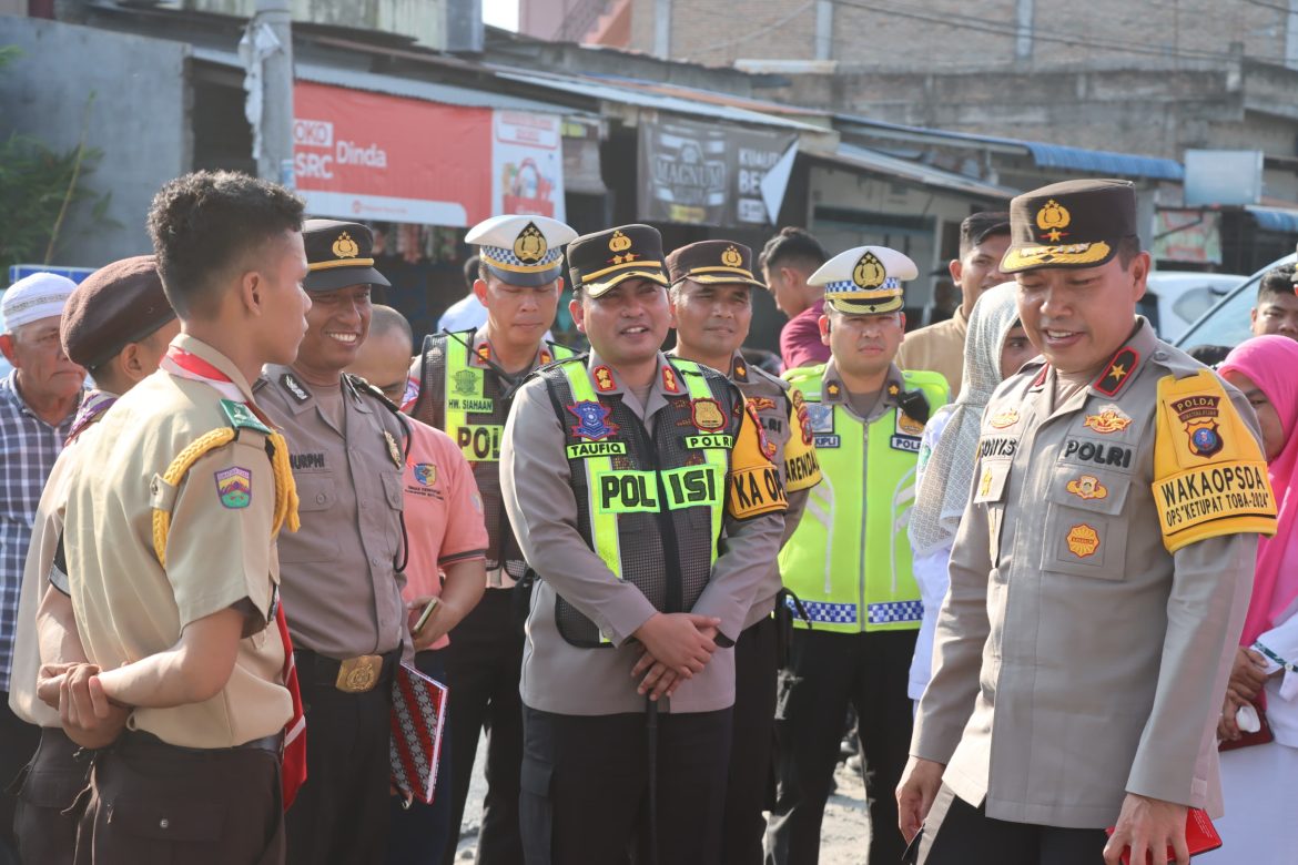 Wakapolda Sumut Cek Pos Pam Ops Ketupat 2024 Polres Batu Bara