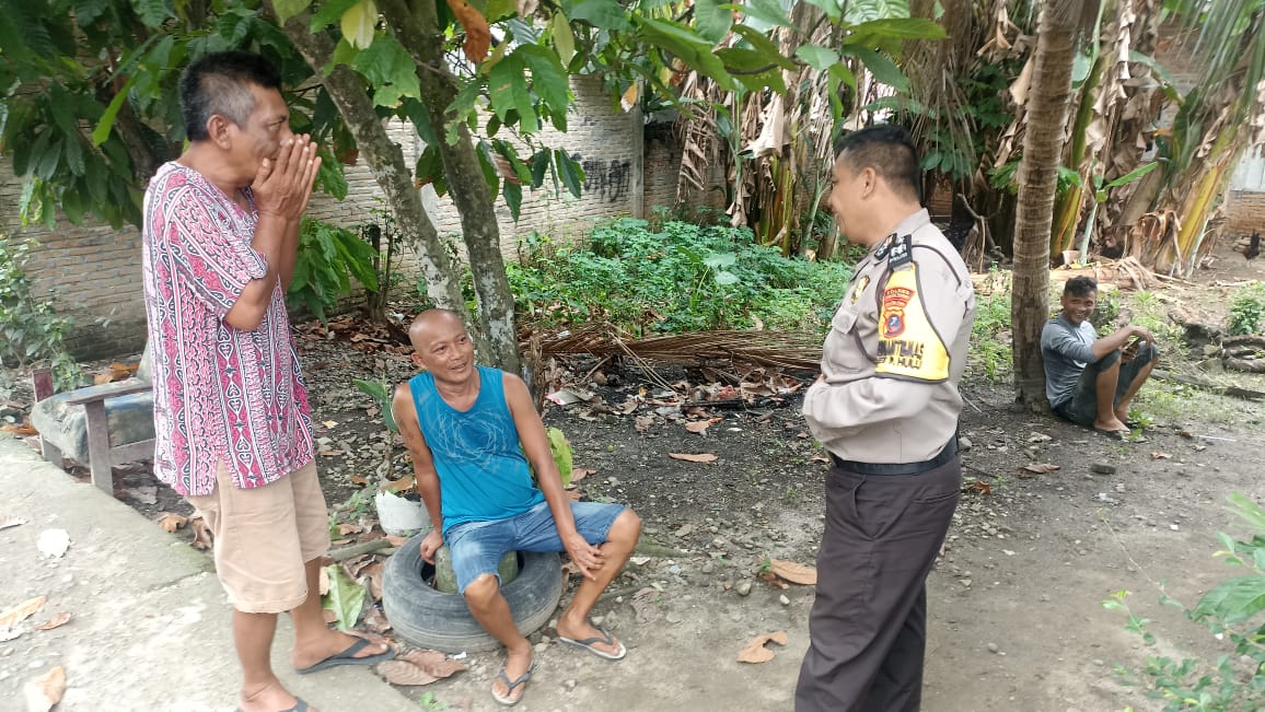 Bhabinkamtibmas Polsek Padang Hulu Imbau Warga Jaga Kamtibmas