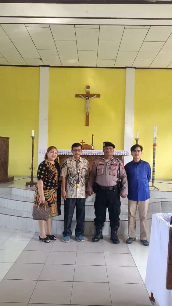 Personil Polsek Medang Deras Pengamanan Ibadah Di Gereja