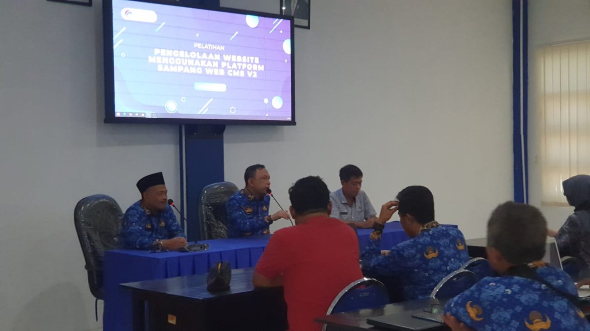 Diskominfo  Gelar  Kegiatan Pelatihan Pengelolaan Website Penggunaan Platform Sampang