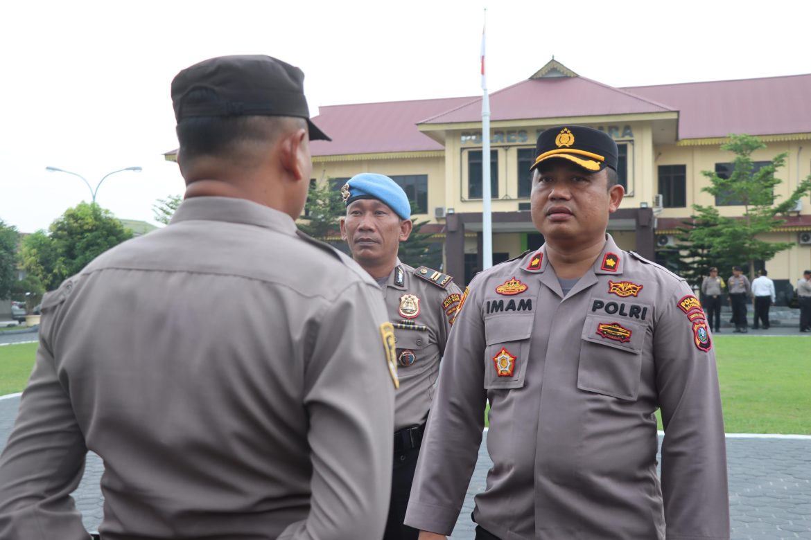 Jelang Kedatangan Kapolda Sumut, Polres Batu Bara Gelar Pengecekan Personil