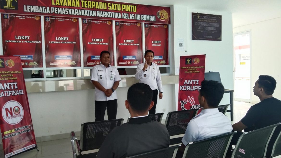 WUJUDKAN WBK, LAPAS NARKOTIKA RUMBAI SOSIALISASI KEPADA PENGUNJUNG DAN MASYARAKAT