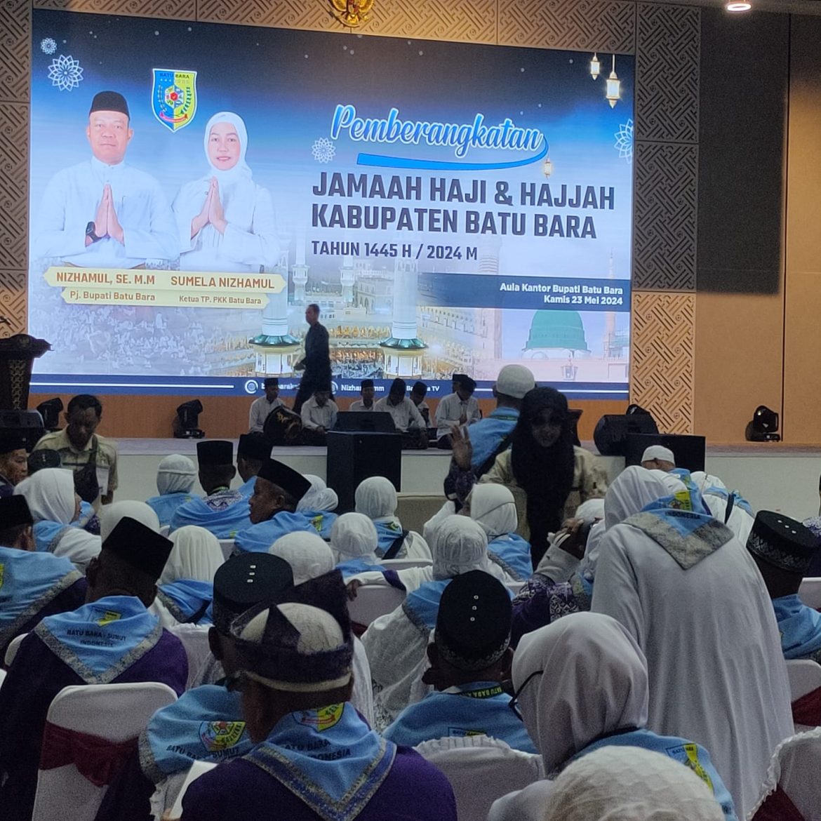 Kapolsek Lima Puluh AKP Tukkar L. Simamora, S.H, M.H Pimpin Pengamanan Keberangkatan Jemaah Haji Kloter 11