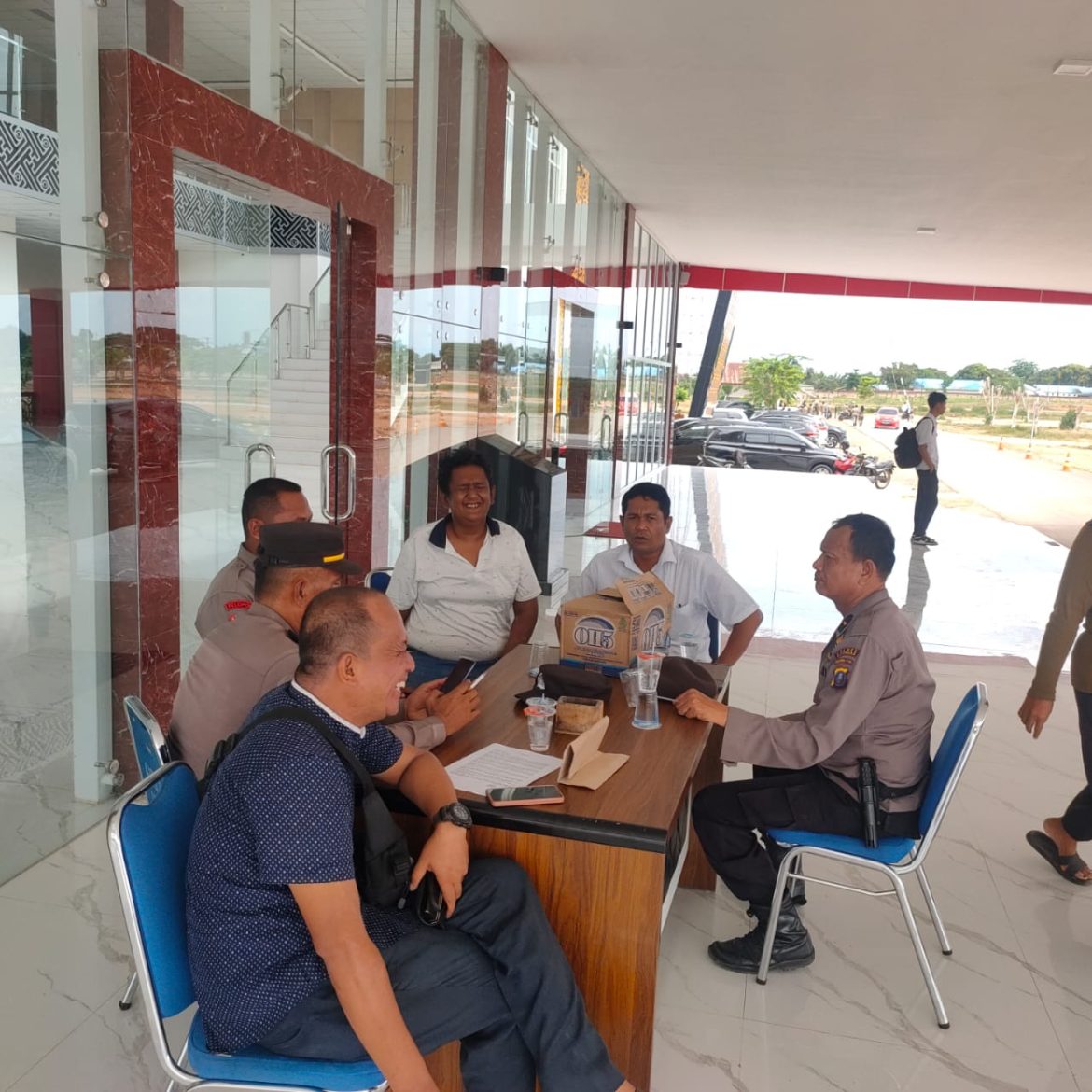 Sambang Dan Cooling System Polsek Lima Puluh Sampaikan Kamtibmas Di Kantor Bupati Batu Bara