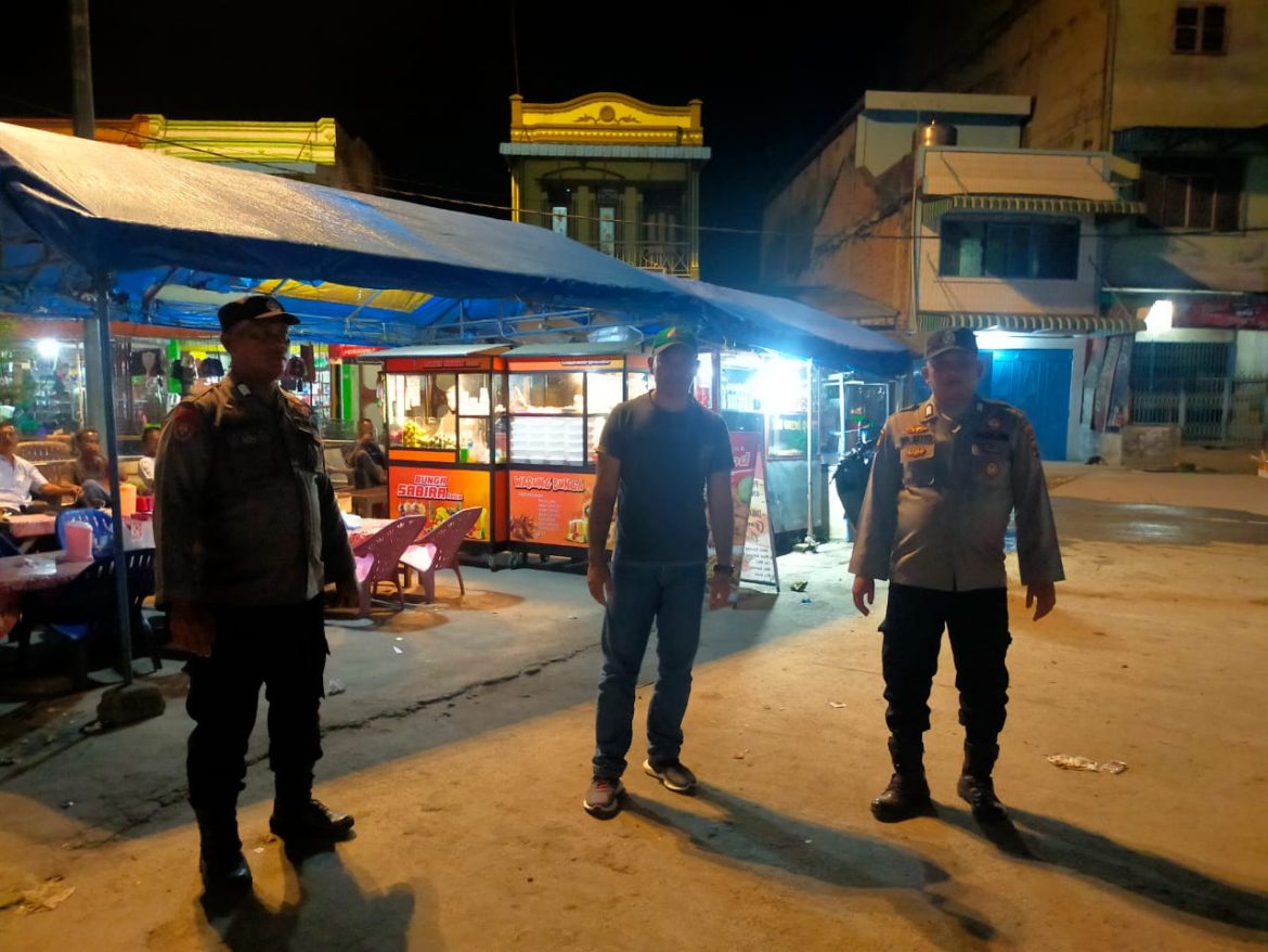 Antisipasi Balap Liar Dan Kejahatan Jalanan, Polsek Medang Deras Patroli Malam Hari