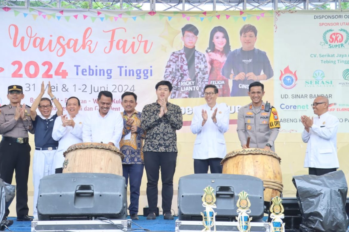 Kapolres Tebing Tinggi Hadiri Pembukaan Waisak Fair Di Perguruan Juanda