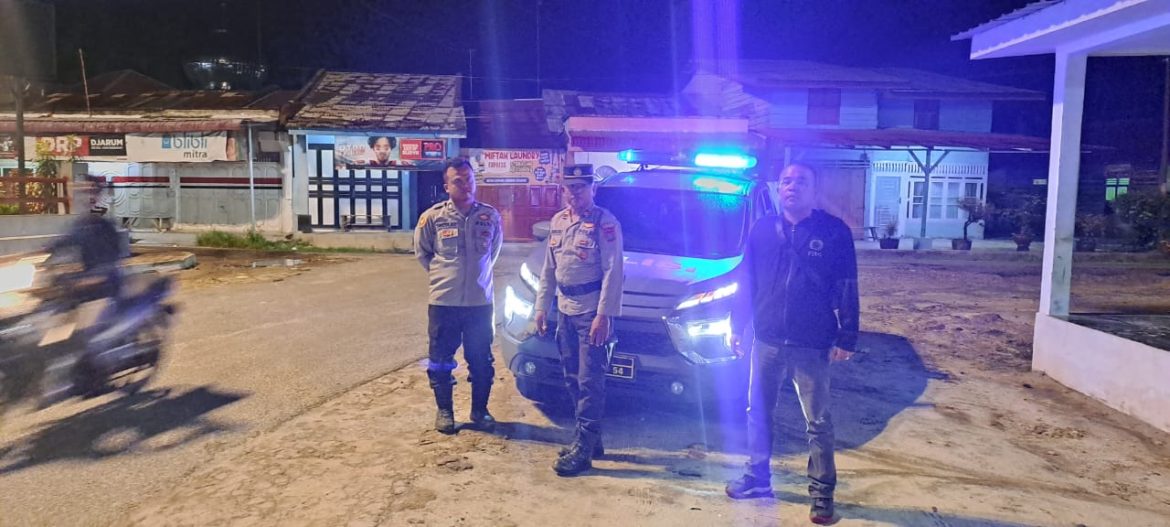 Patroli Malam Polsek Labuhan Ruku Perkuat Kamtibmas