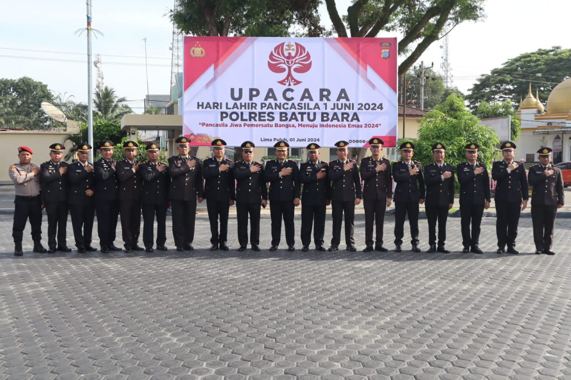 Polres Batu Bara Gelar Upacara Peringatan Hari Lahir Pancasila