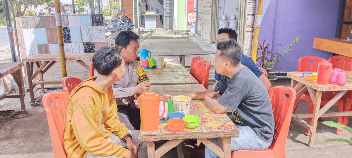 Sambang Di Pulau Sejuk, Bhabinkamtibmas Polsek Lima Puluh Sampaikan Himbauan Kamtibmas