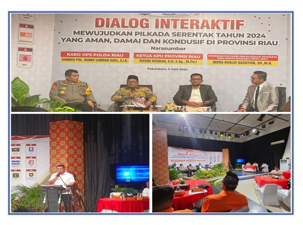 Jelang Pilkada Serentak 2024, Direktorat Intelkam Polda Riau adakan Dialog interaktif