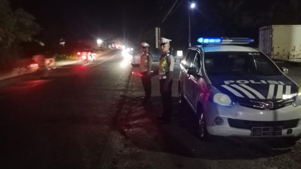 Sat Lantas Polres Batu Bara Patroli Blue Light Dan Live Report Di Jalinsum