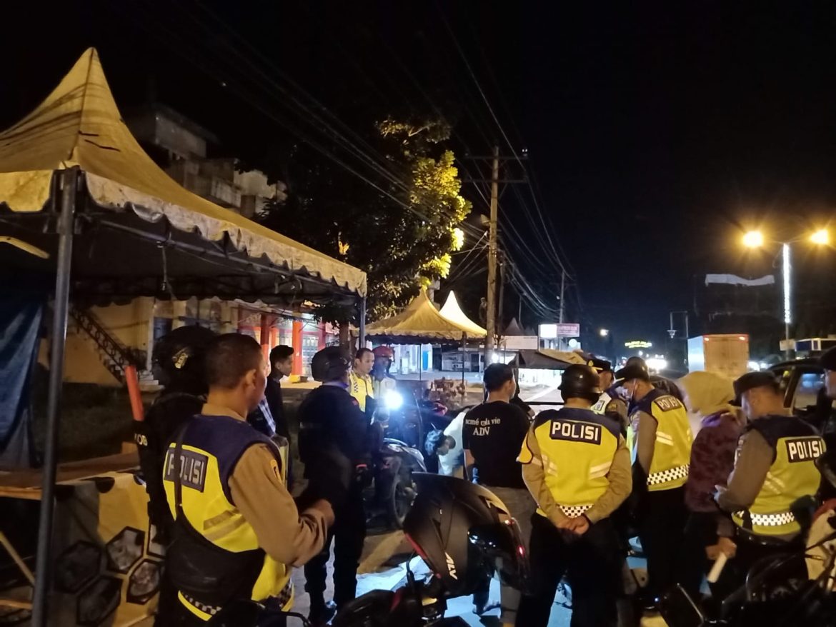 Cegah Genk Motor, Polres Tebing Tinggi Patroli Skala Besar Diakhir Pekan