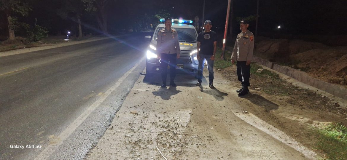 Jaga Kondusifitas Kamtibmas, Polsek Lima Puluh Patroli Mobile Malam Hari