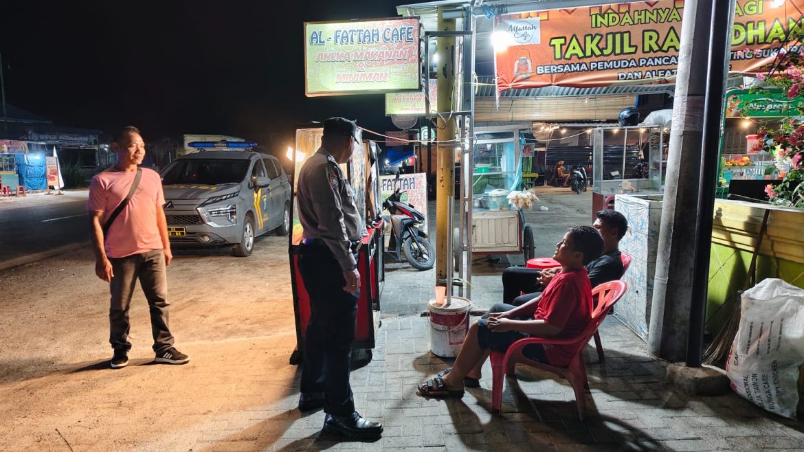 Polsek Indrapura Patroli Malam Antisipasi Gangguan Kamtibmas