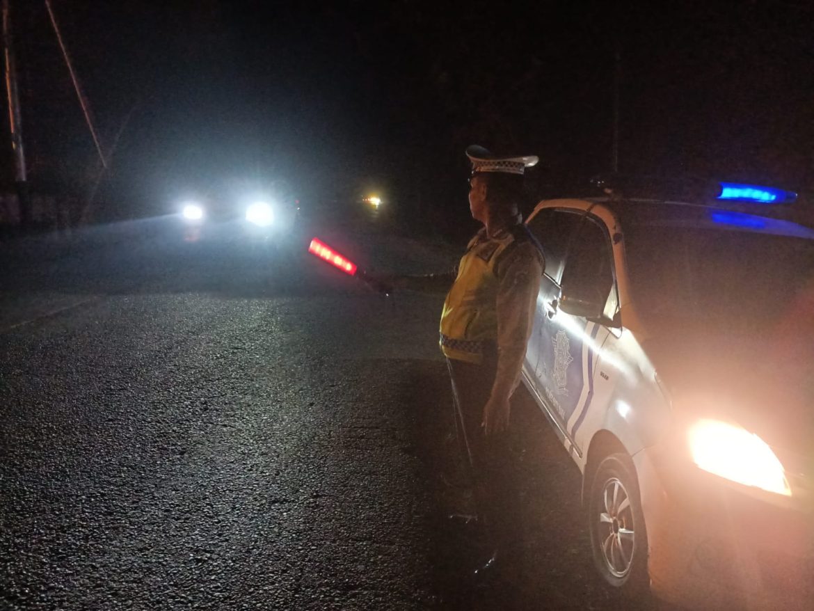 Sat Lantas Polres Batu Bara Patroli Blue Light Disejumlah Ruas Jalan