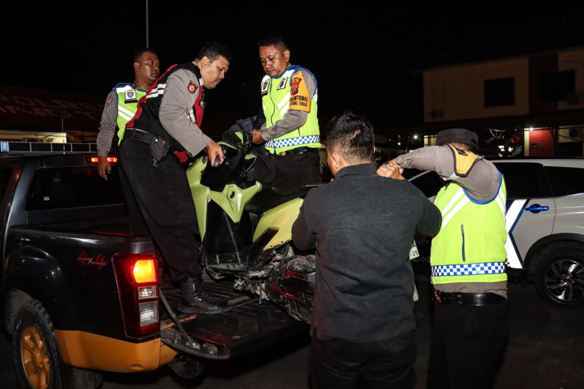 Polres Tebing Tinggi Patroli Pemberantasan Geng Motor Antisipasi Meningkatnya Kriminalitas