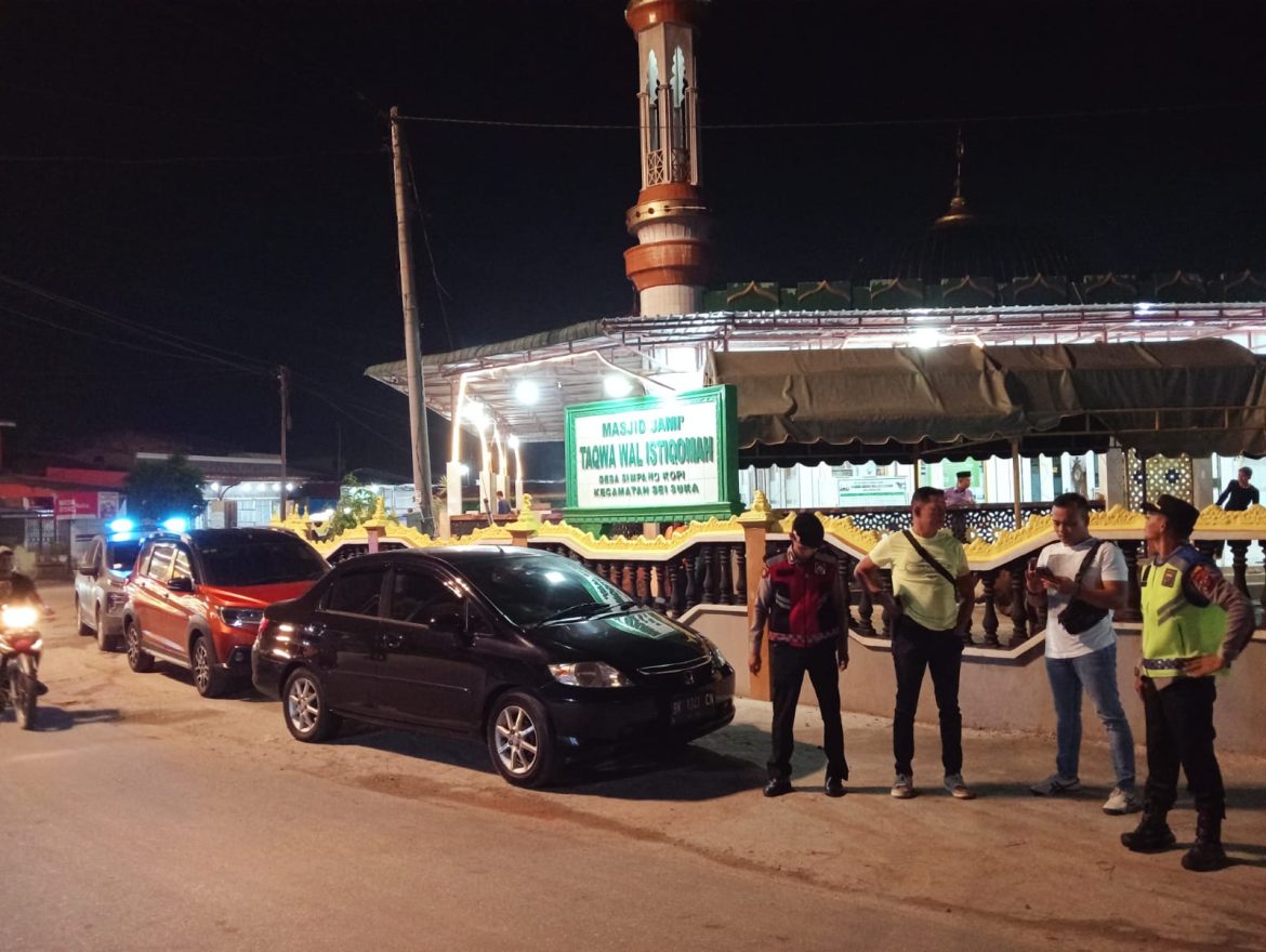 Polsek Indrapura Pastikan Keamanan Malam Takbiran Idul Adha 1445 H