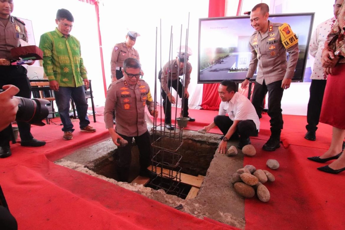 Kapolda Sumut Peletakan Batu Pertama Rehabilitasi Gedung Sat Lantas Polres Sergai