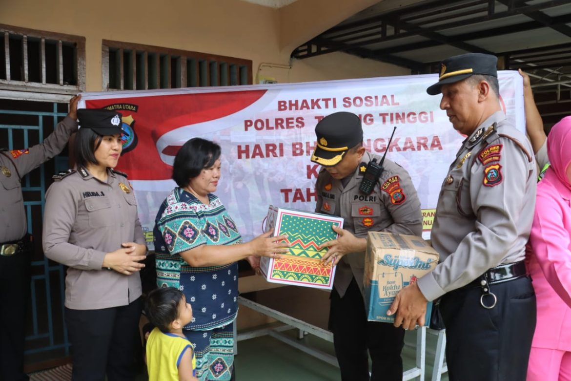 Polres Tebing Tinggi Bakti Sosial Kepada Purnawirawan Polri Menjelang HUT Bhayangkara