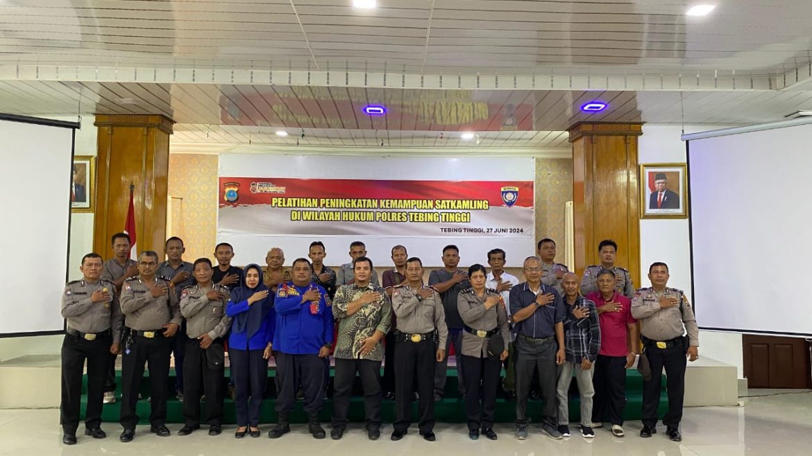 Polres Tebing Tinggi Pelatihan Peningkatan Kemampuan Sat Kamling