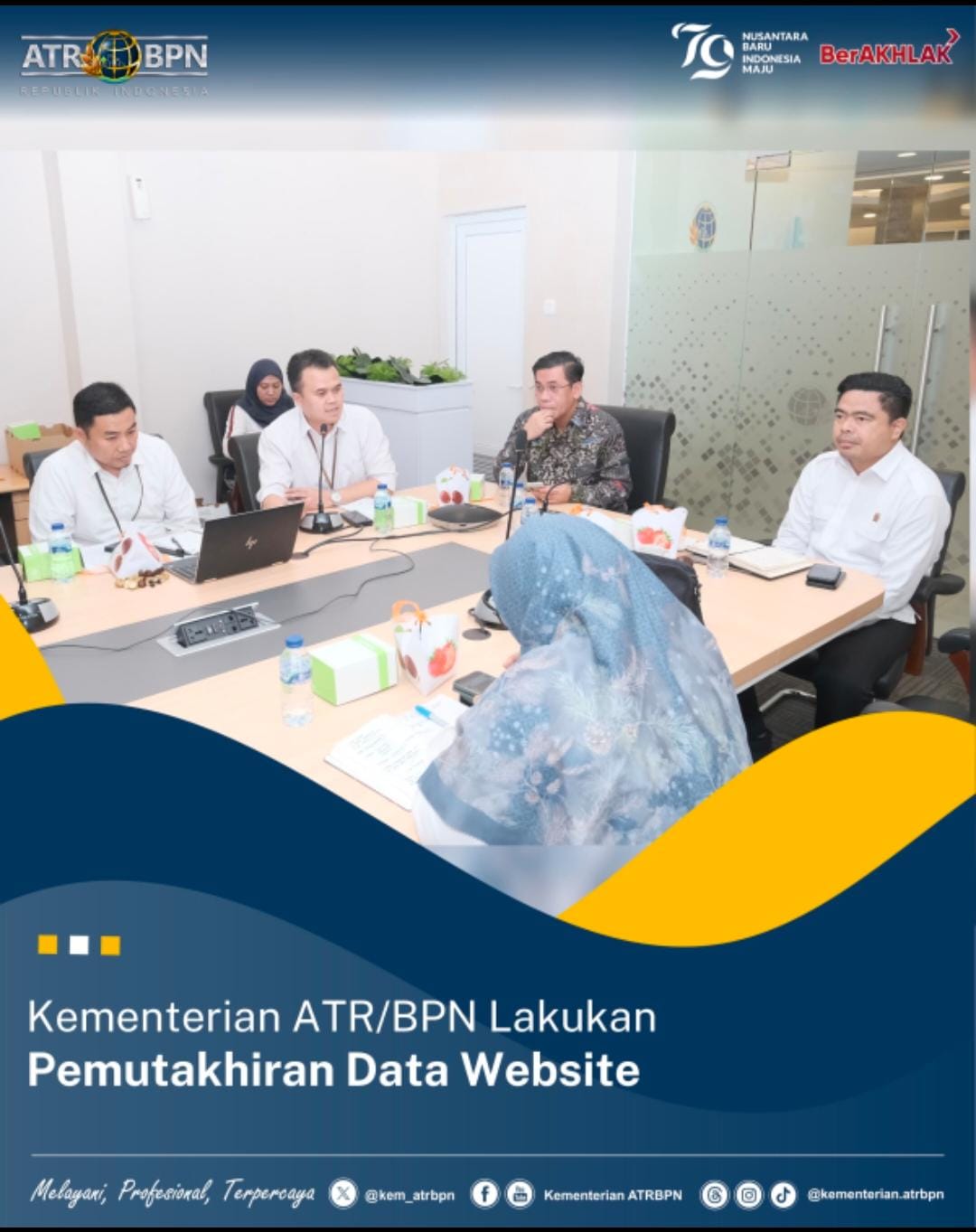 Kementerian ATR/BPN Lakukan Pemutakhiran Data Website