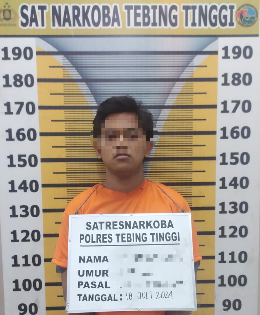 Sat Narkoba Polres Tebing Tinggi Tangkap MRP Saat Bawa Sabu