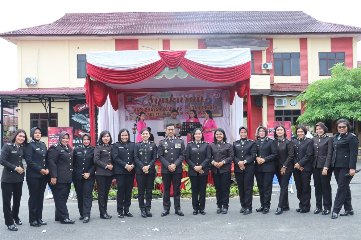 Polres Tebing Tinggi Gelar Syukuran Hari Bhayangkara Ke-78