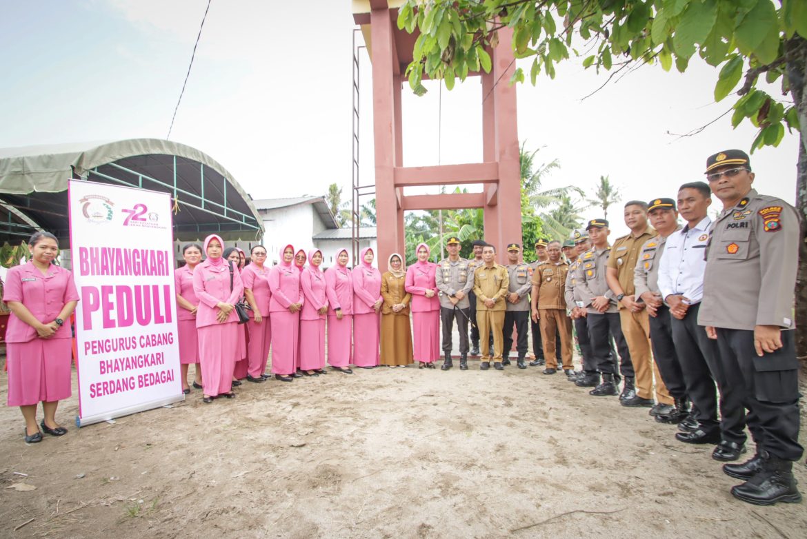 Kapolres Sergai Resmikan Sumur Bor Air Bersih