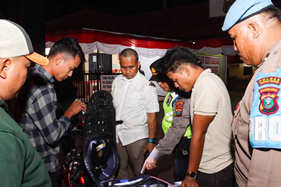 Akhir Pekan Polres Tebing Tinggi Amankan 29 Kendaraan Tidak Sesuai Spesifikasi