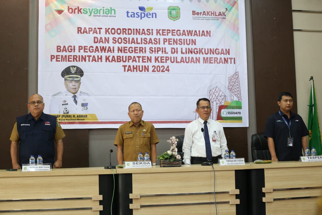 BKPSDM Kepulauan Meranti Taja Sosialisasi Pensiun Bagi PNS bersama BRK Syariah