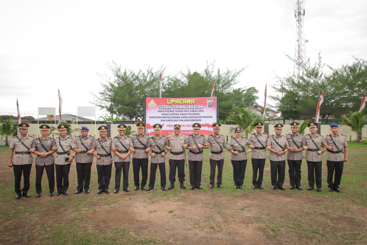 Kapolres Serdang Bedagai Pimpin Upacara Sertijab