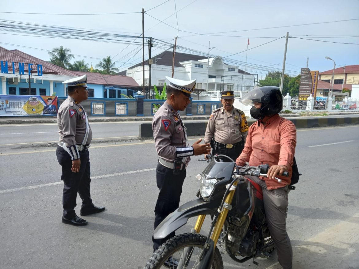 Hari Ke-5 Ops Patuh Toba Polres Tebing Tinggi Tindak 55 Pelanggar Lalulintas