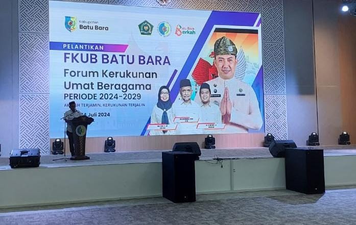 Kasat Binmas Polres Batu Bara Hadiri Pelantikan FKUB Periode 2024-2029