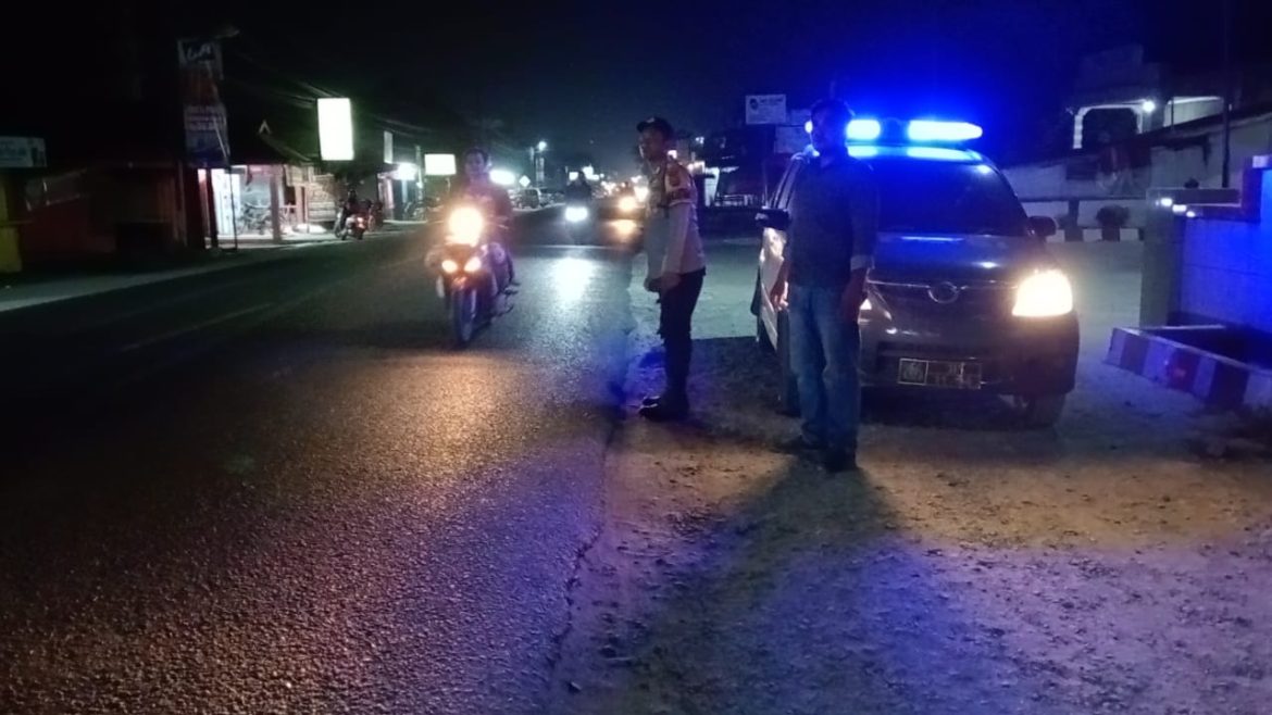 Patroli Malam Polsek Medang Deras Cegah Kejahatan Jalanan