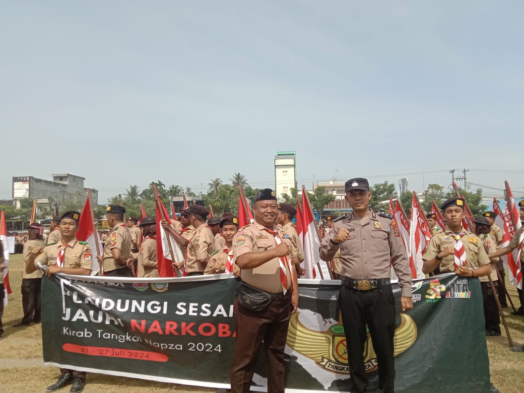 Kasat Binmas Polres Batu Bara Ajak Peserta Kirab Tangkal Nafza Jauhi Narkoba