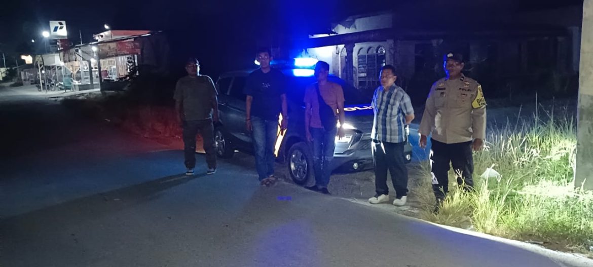 Patroli Mobile Polsek Medang Deras Jaga Kondusifitas Kamtibmas