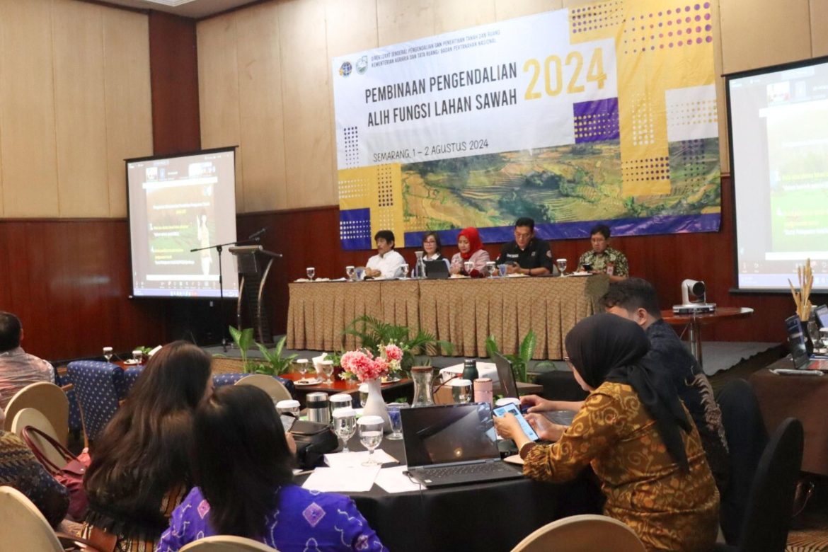 Kementerian ATR/BPN Lakukan Pembinaan Pengendalian Alih Fungsi Lahan Sawah di Jawa Tengah dan DIY demi Ketahanan Pangan