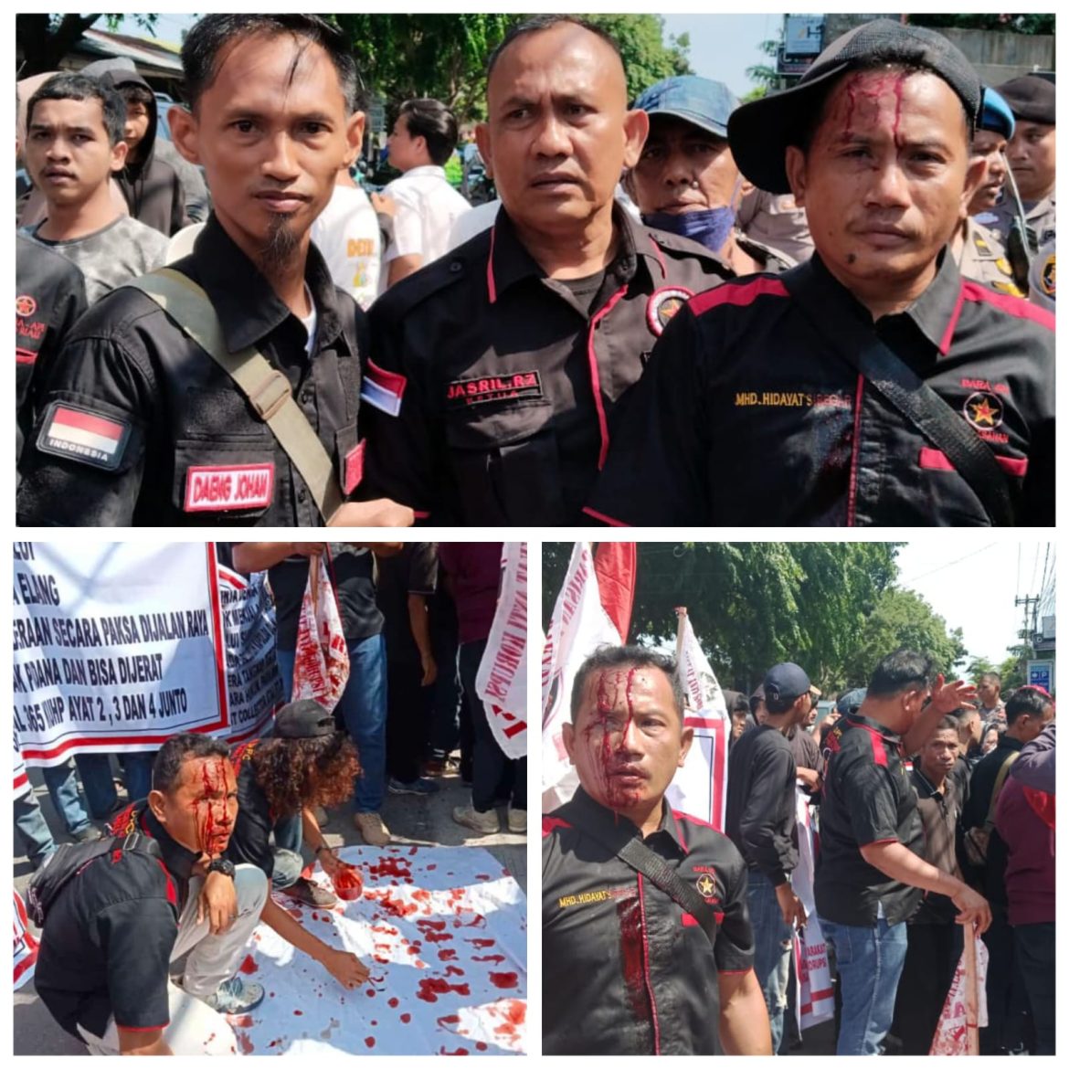 Demo Kantor OJK, 5 Anggota LSM BARA API Lakukan Aksi Pecah Kepala