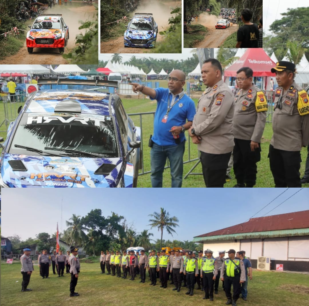 Kapolres Sergai Tinjau Asia Pasifik Rally Championship Di Rambung Sialang Estate