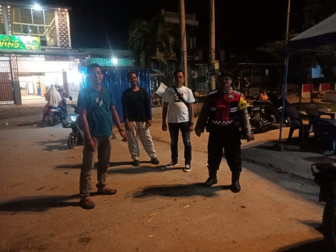 Polsek Medang Deras Patroli Kamtibmas Malam Hari