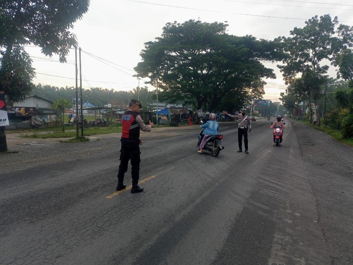 Polsek Labuhan Ruku Strong Point Jam Padat Pagi