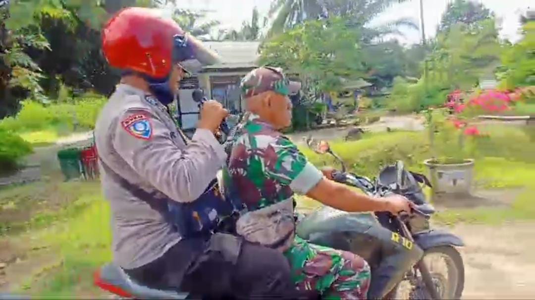 Semarak Hari Kemerdekaan, Bhabinkamtibmas Polres Sergai Himbau Warga Pasang Bendera