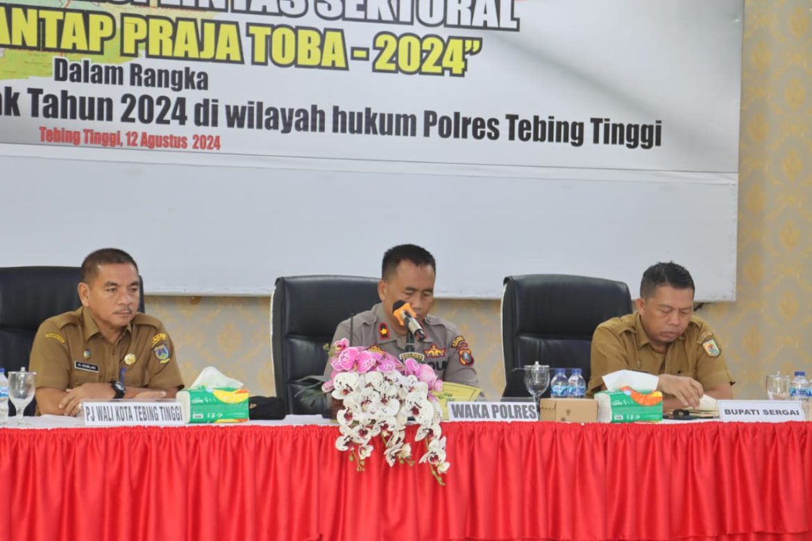 Polres Tebing Tinggi Rakor Kesiapan Operasi Mantap Praja Toba 2024