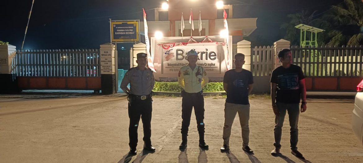 Polsek Medang Deras Patroli Malam Jaga Kamtibmas