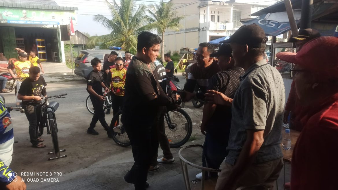 Kapolres Batu Bara Gowes Kamtibmas Bersama Masyarakat